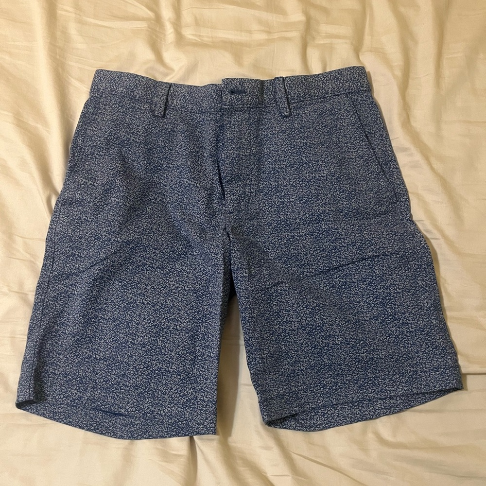 Men's Blue Patterned Shorts